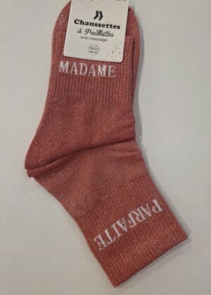 Chaussettes à paillettes madame parfaite