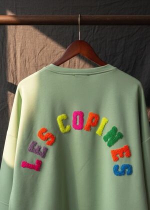 Sweat April Vintage vert menthe les copines fluo
