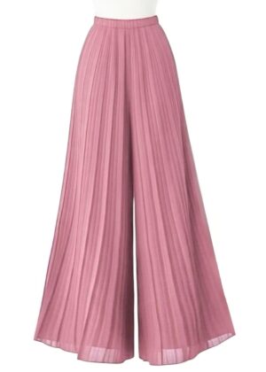 Pantalon magique rose clair Alma plissé 34 au 50