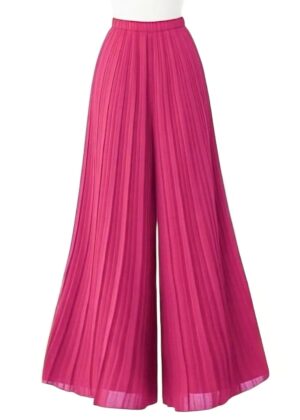 Pantalon magique rose Alma plissé du 34 au 50