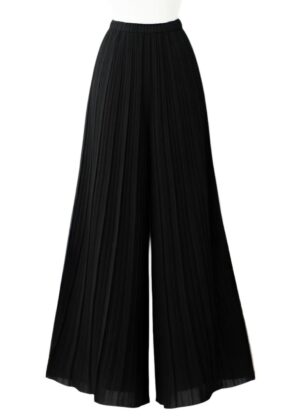 Pantalon magique noir plissé Alma du 34 au 50