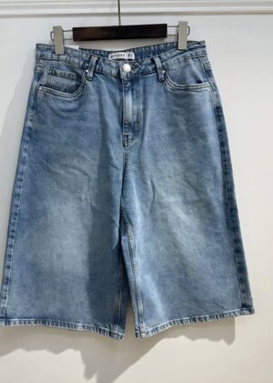 Bermuda grande taille en jeans bleu 40 au 48
