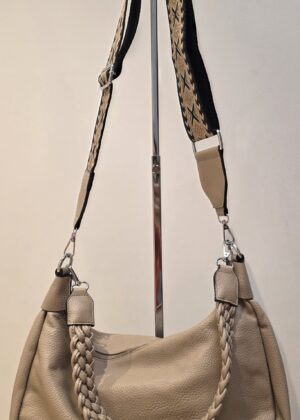 Sac à main taupe pochette xxl