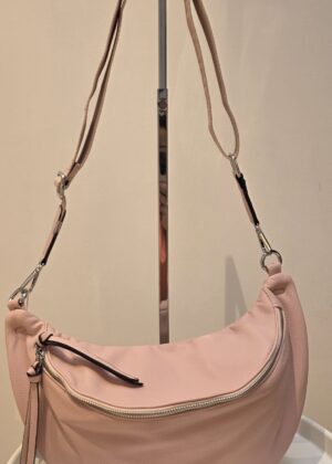 Sac banane bandoulière xl rose clair
