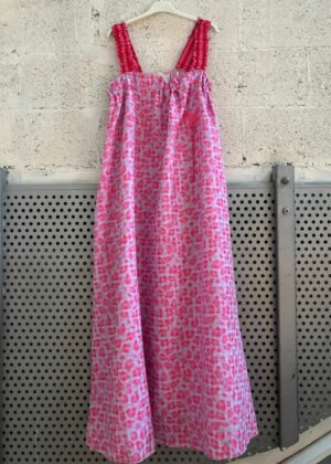 Robe April Vintage palmier rose léopard