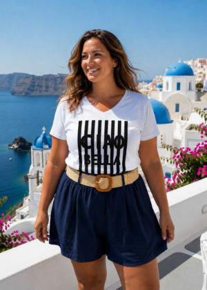 Short fluide bleu marine fluide