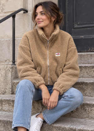 Veste polaire camel la vie est belle