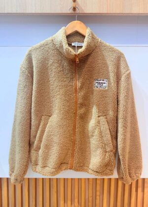 Veste polaire grande taille camel Iconic