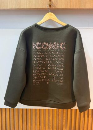 Sweat Iconic léopard kaki grande taille