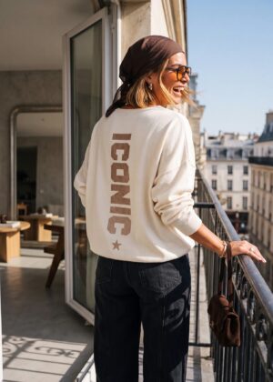 Pull Iconic beige april vintage
