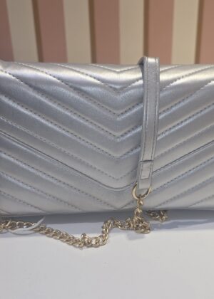 pochette de soirée sac à main silver argenté