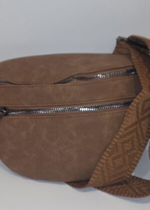 Sac banane bandoulière camel